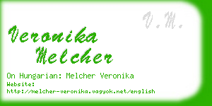 veronika melcher business card